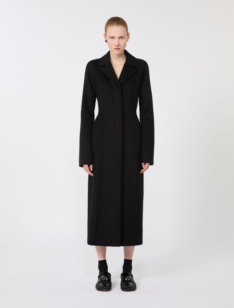 Slim-fit long wool coat - BLACK - Sportmax - 2