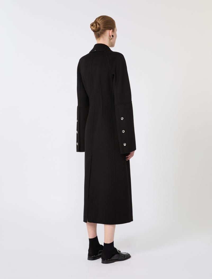 Slim-fit long wool coat - BLACK - Sportmax - 3