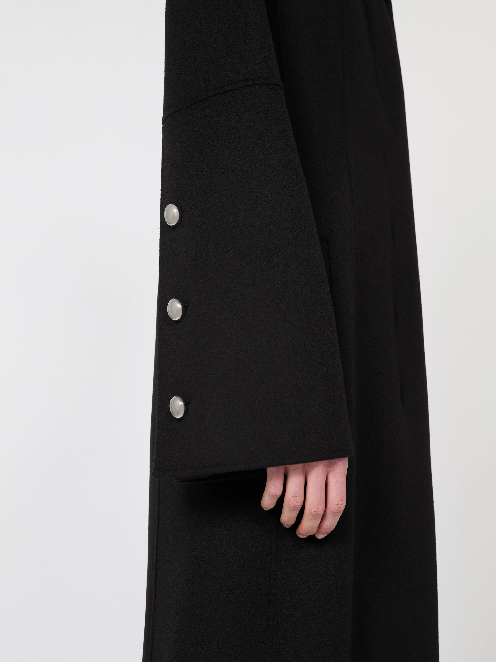 Slim-fit long wool coat - BLACK - Sportmax - 4