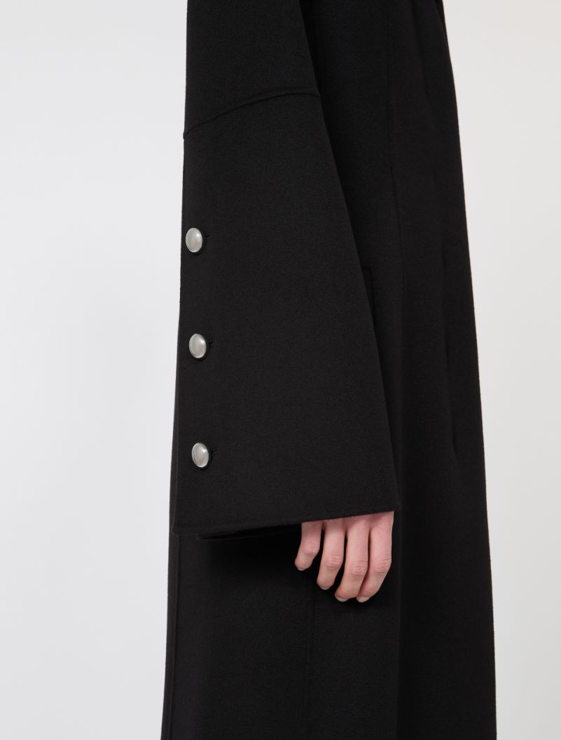 Slim-fit long wool coat - BLACK - Sportmax - 4