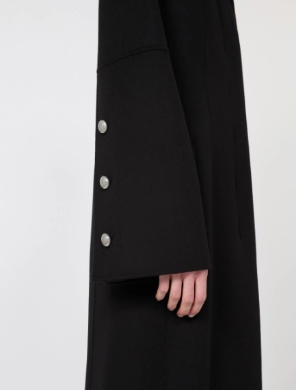 Slim-fit long wool coat - BLACK - Sportmax - 4