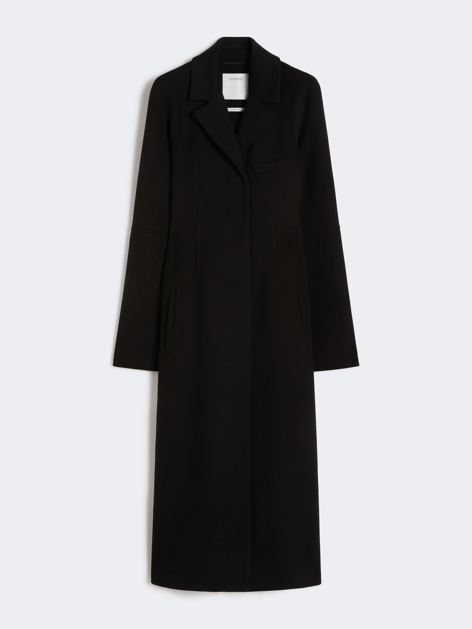 Slim-fit long wool coat - BLACK - Sportmax - 5