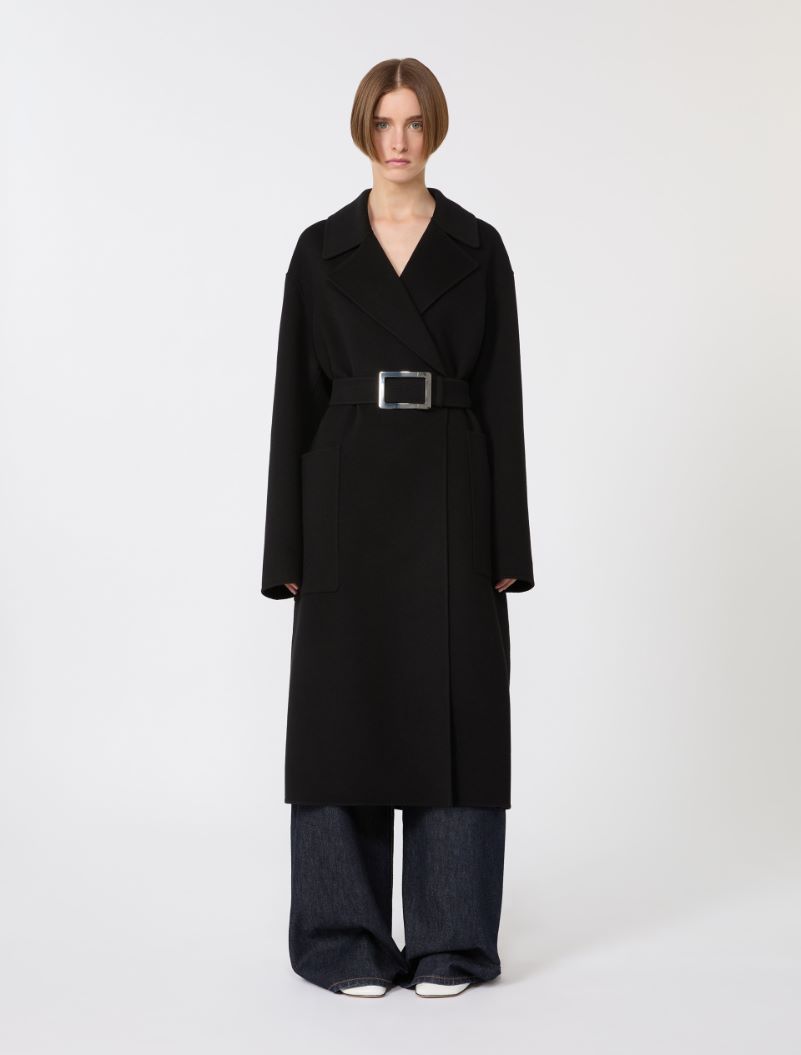 Pure wool robe coat - BLACK - Sportmax - 2