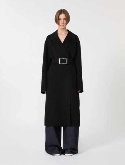 Pure wool robe coat - BLACK - Sportmax - 2