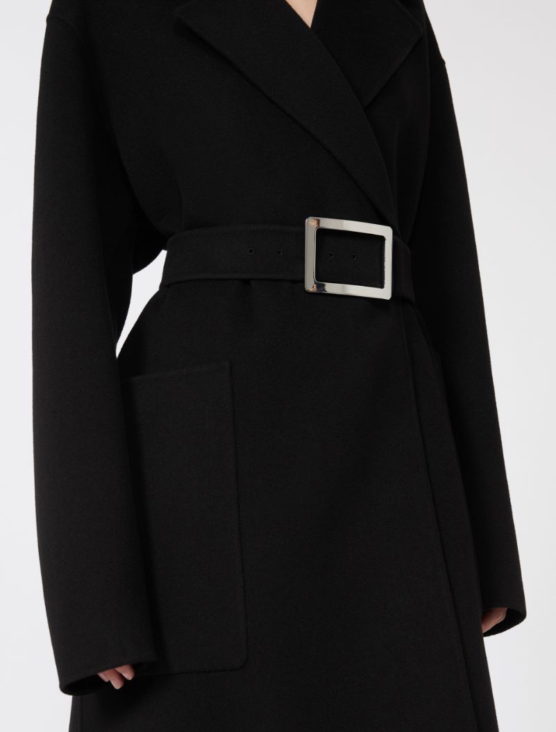 Pure wool robe coat - BLACK - Sportmax - 4