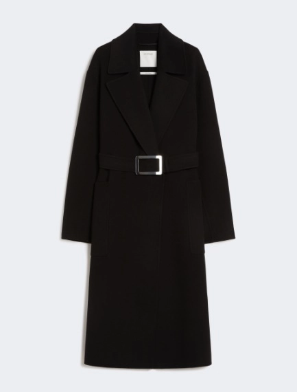 Pure wool robe coat - BLACK - Sportmax