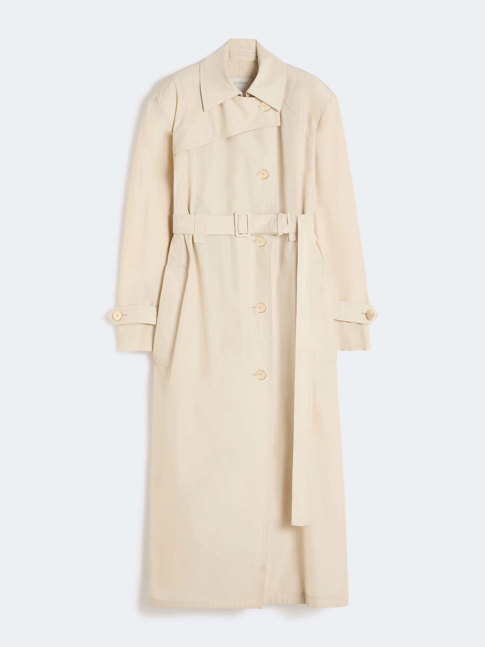 Water-repellent cotton trench coat - VANILLA - Sportmax - 5