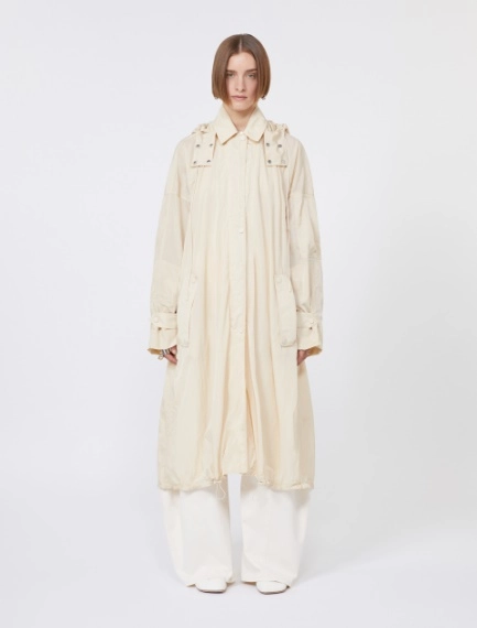 Long taffeta raincoat - VANILLA - Sportmax - 2