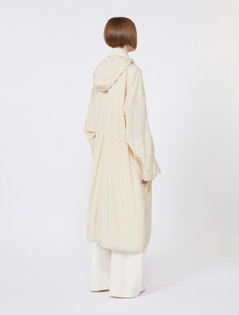 Long taffeta raincoat - VANILLA - Sportmax - 3