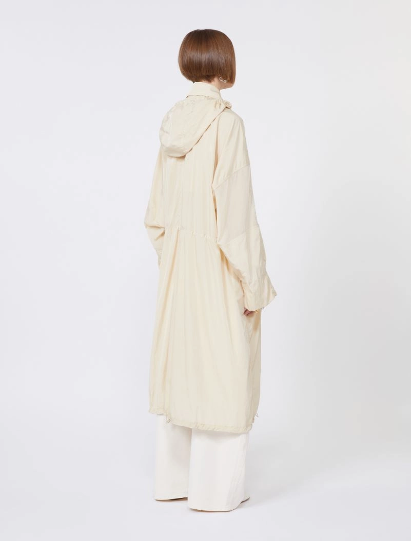 Long taffeta raincoat - VANILLA - Sportmax - 3