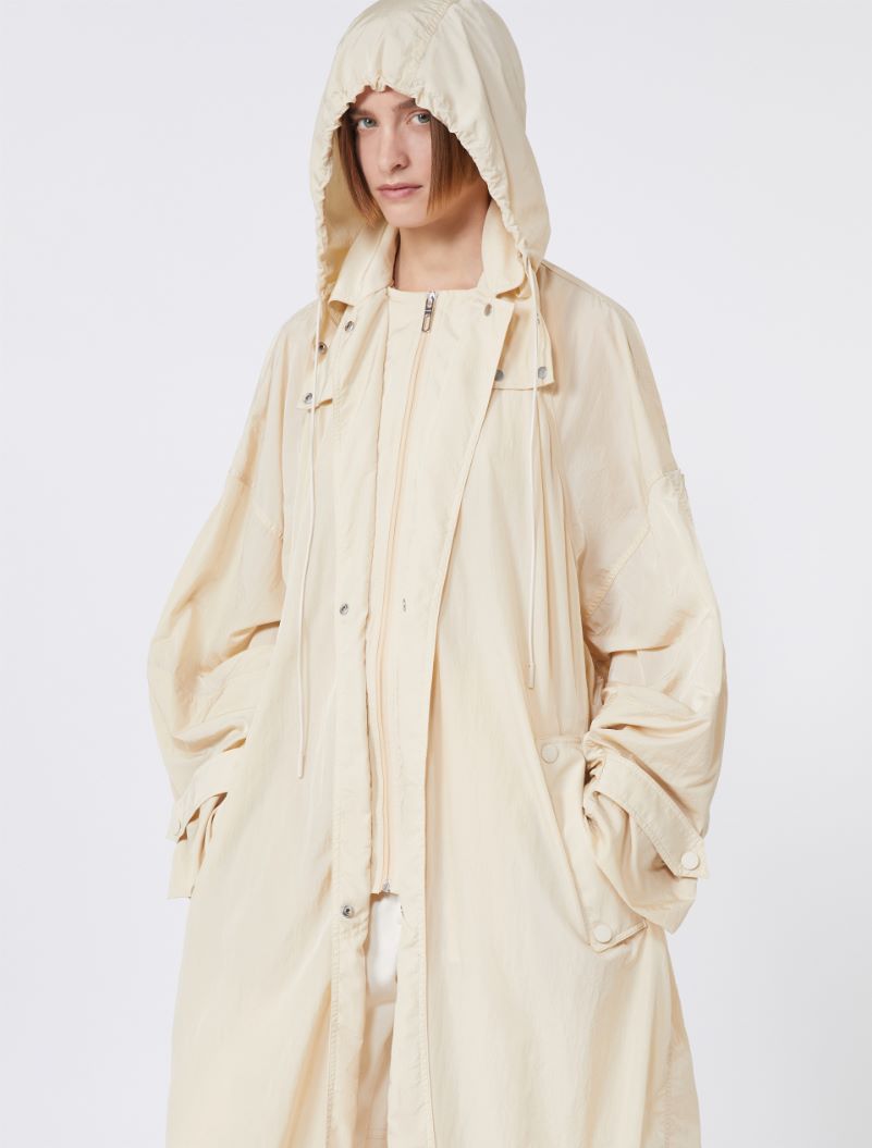 Long taffeta raincoat - VANILLA - Sportmax - 4