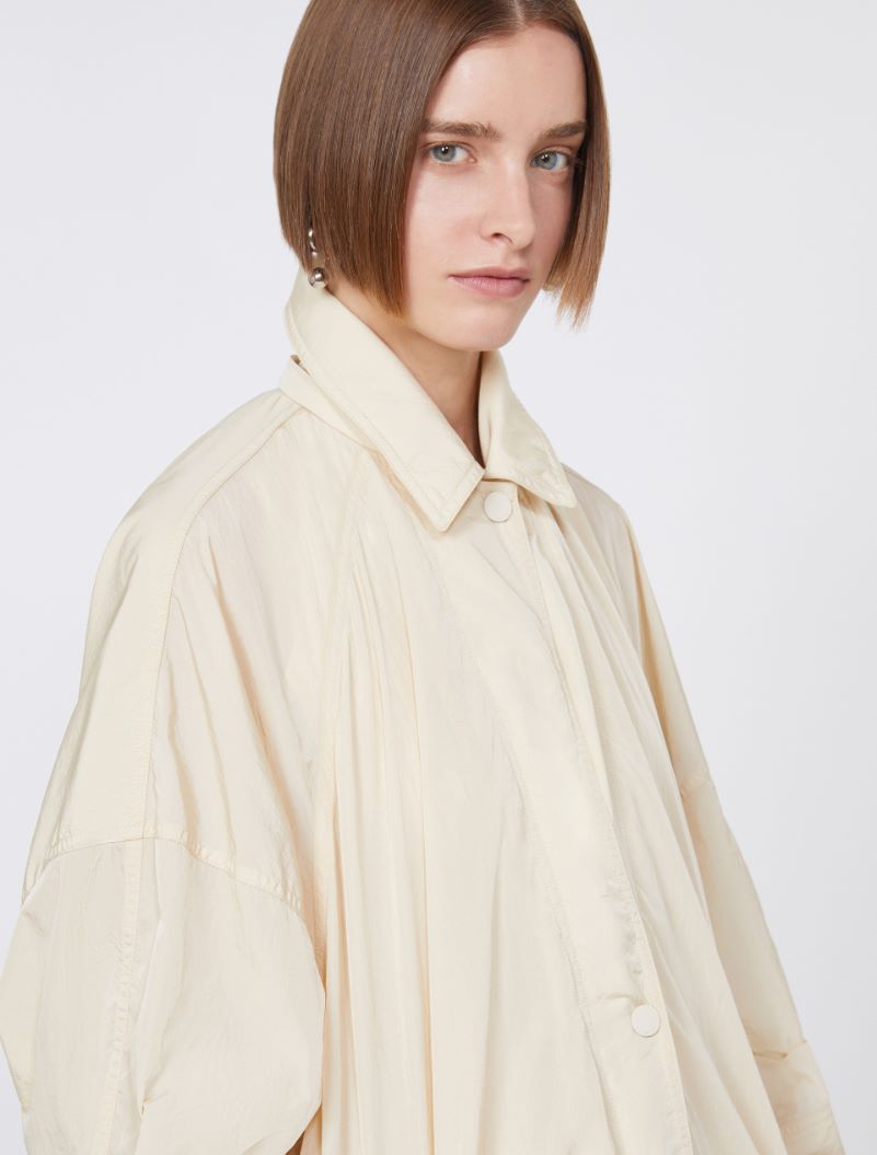 Long taffeta raincoat - VANILLA - Sportmax - 5