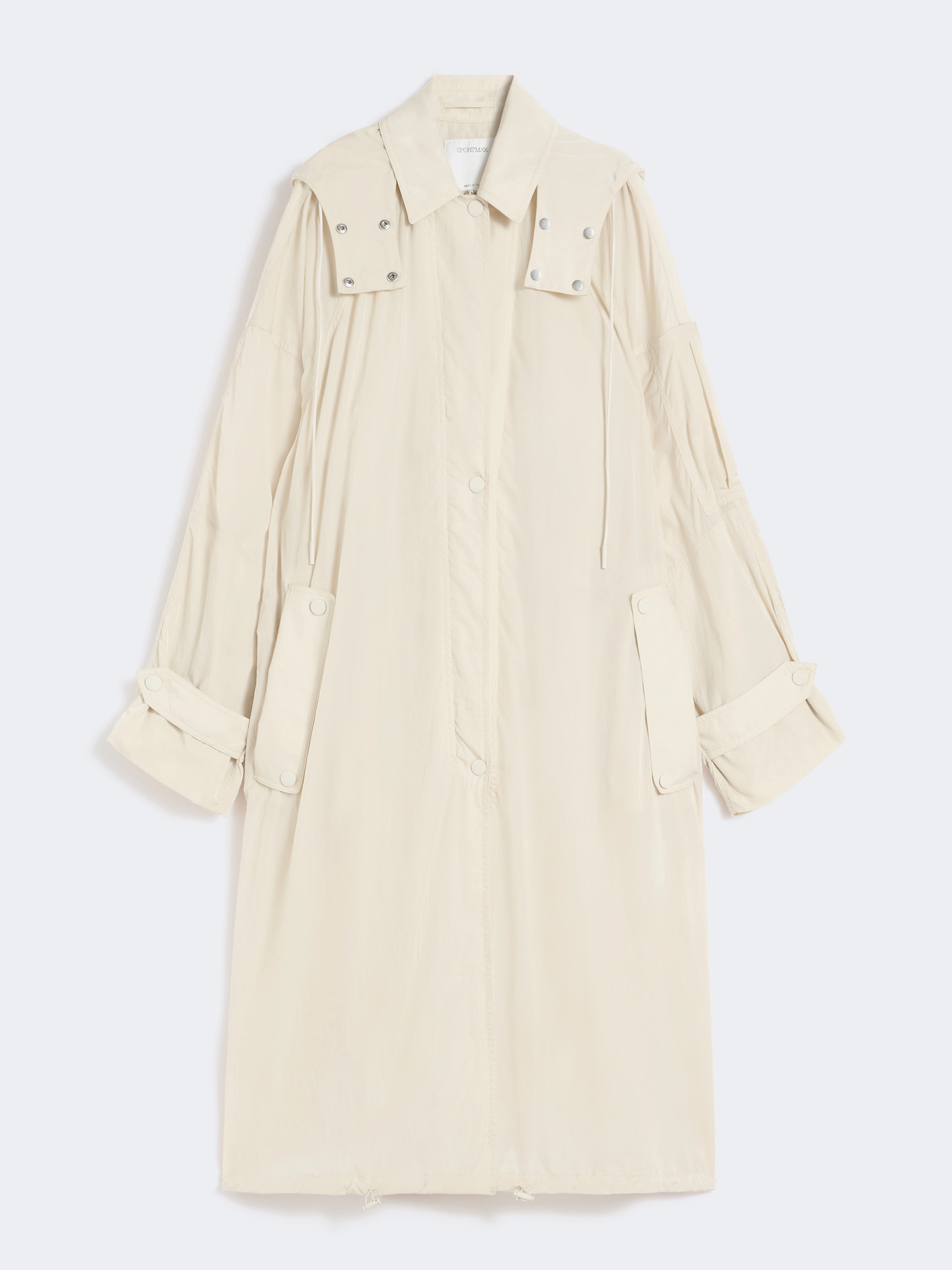 Long taffeta raincoat - VANILLA - Sportmax - 6