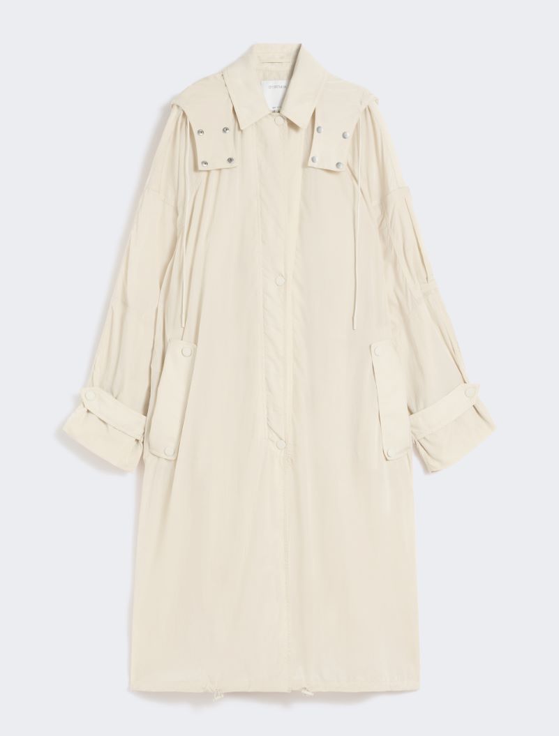 Long taffeta raincoat - VANILLA - Sportmax - 7