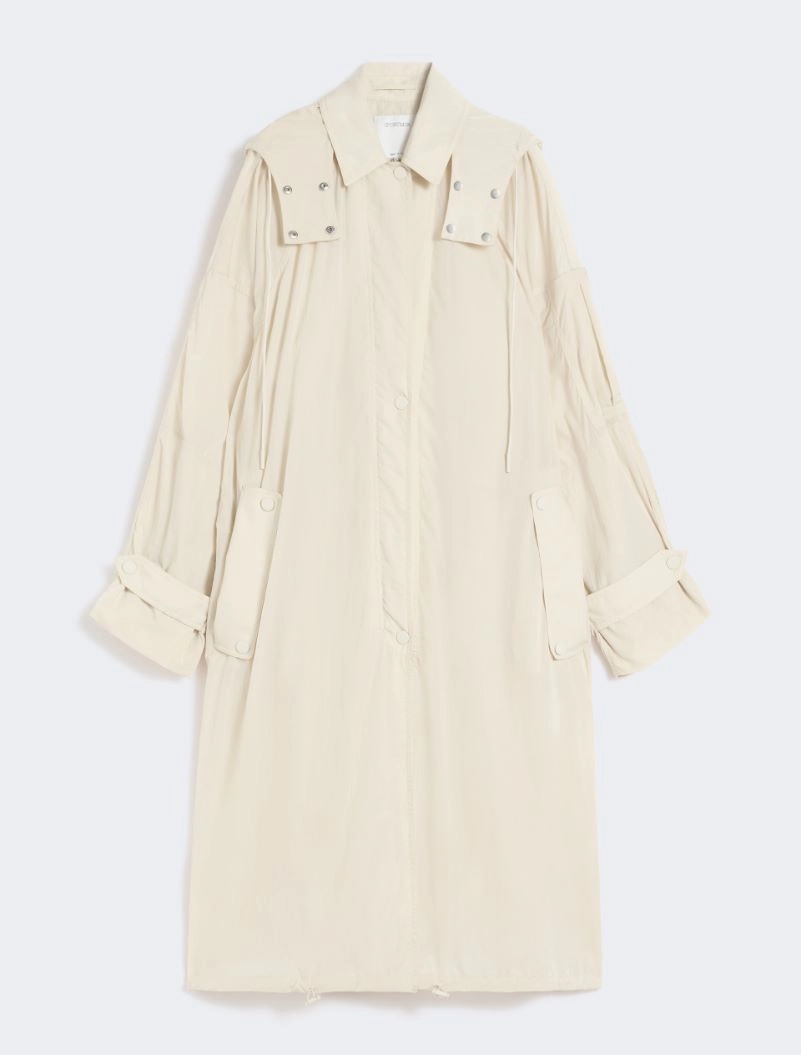 Long taffeta raincoat - VANILLA - Sportmax - 7