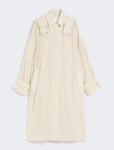 Long taffeta raincoat - VANILLA - Sportmax