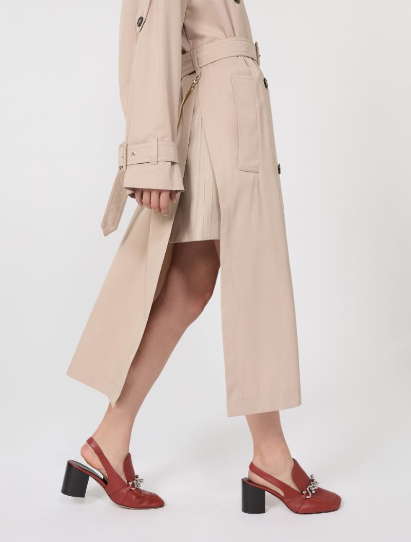 Long water-repellent twill trench coat - BEIGE - Sportmax - 5