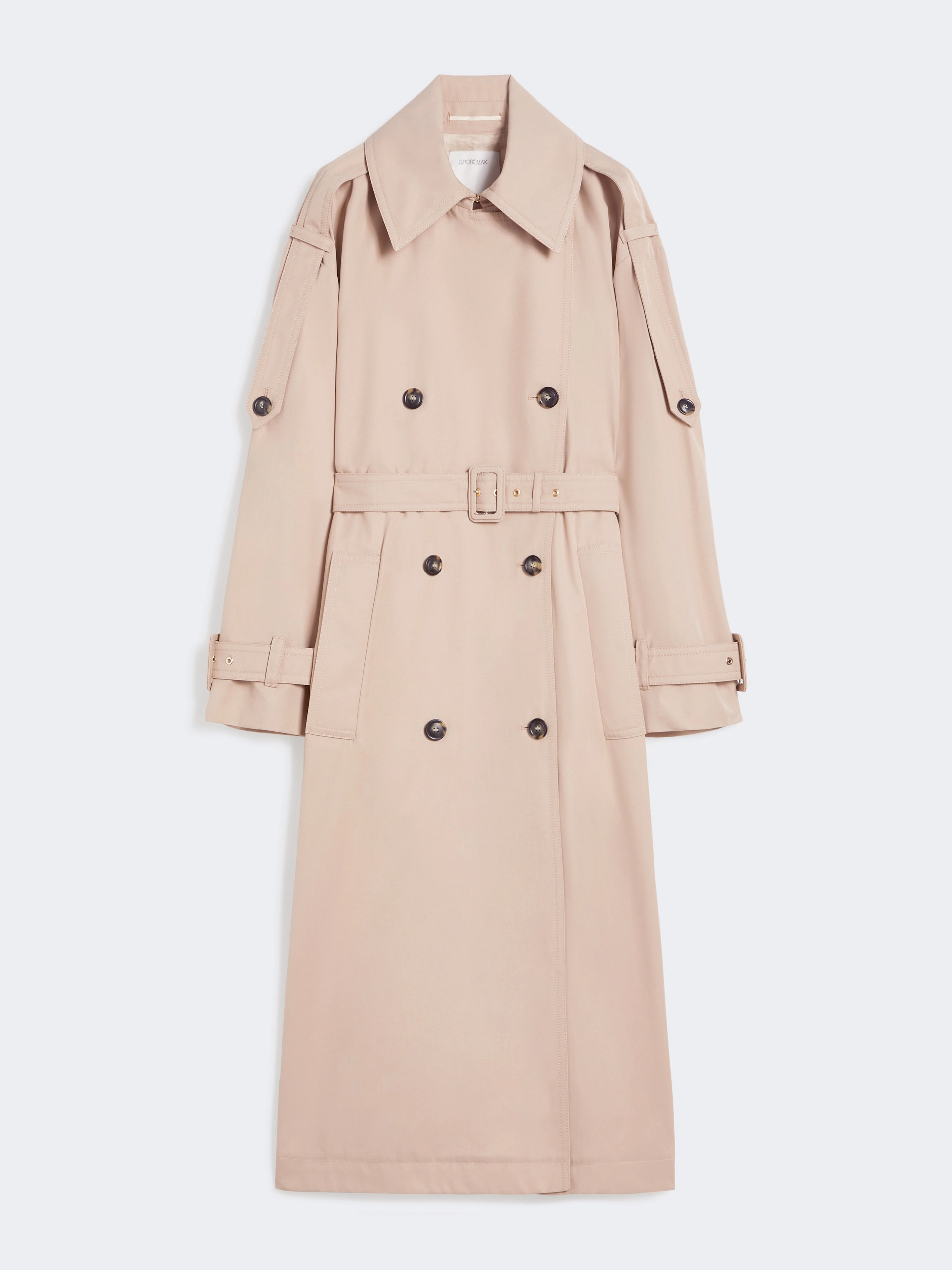 Long water-repellent twill trench coat - BEIGE - Sportmax - 6