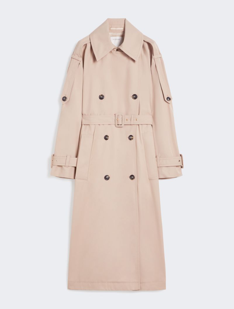 Long water-repellent twill trench coat - BEIGE - Sportmax - 7