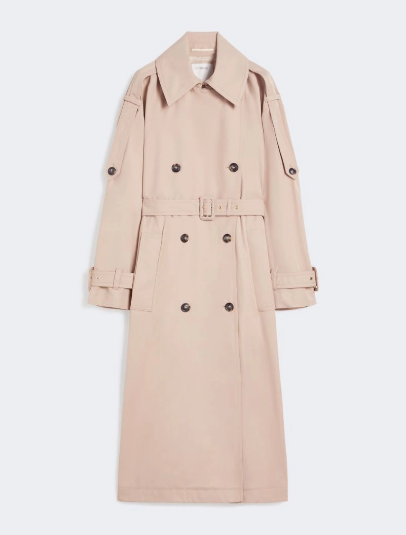 Long water-repellent twill trench coat - BEIGE - Sportmax - 7