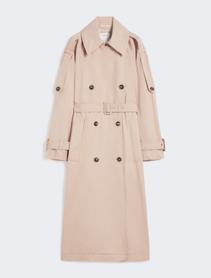 Long water-repellent twill trench coat - BEIGE - Sportmax - 7