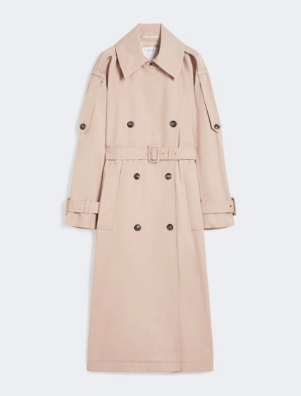 Long water-repellent twill trench coat - BEIGE - Sportmax - 7