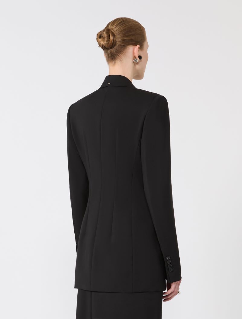 Natural stretch pure wool tailored blazer - BLACK - Sportmax - 3
