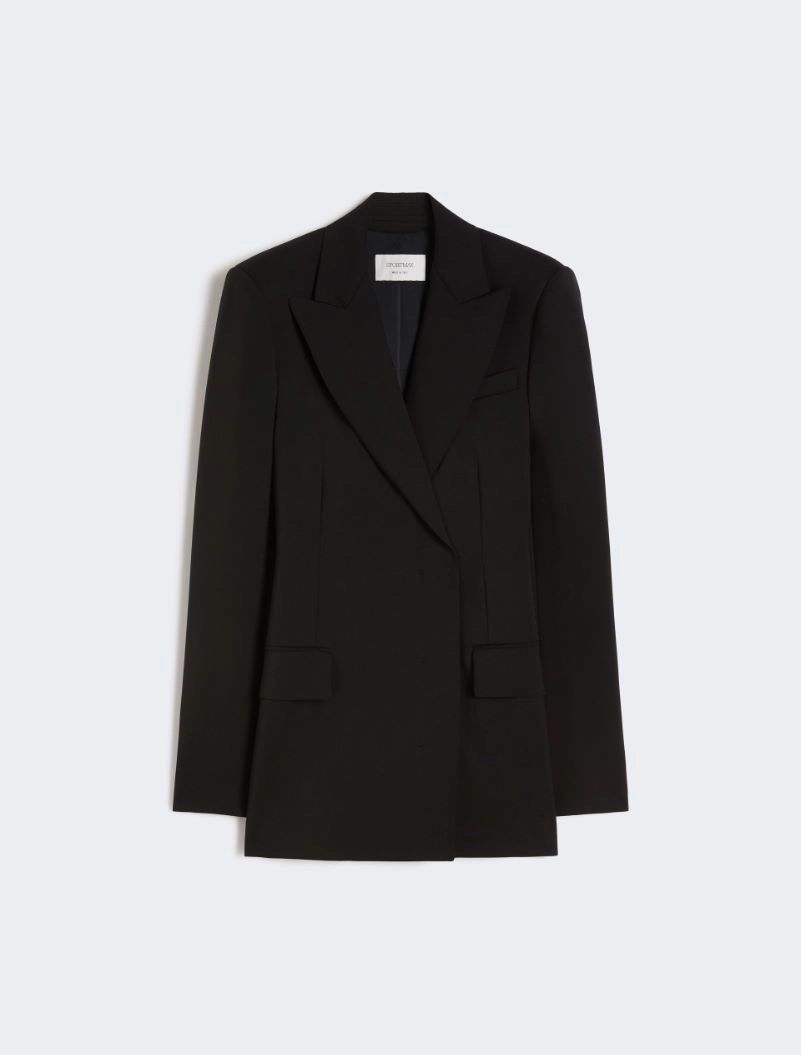 Natural stretch pure wool tailored blazer - BLACK - Sportmax - 7
