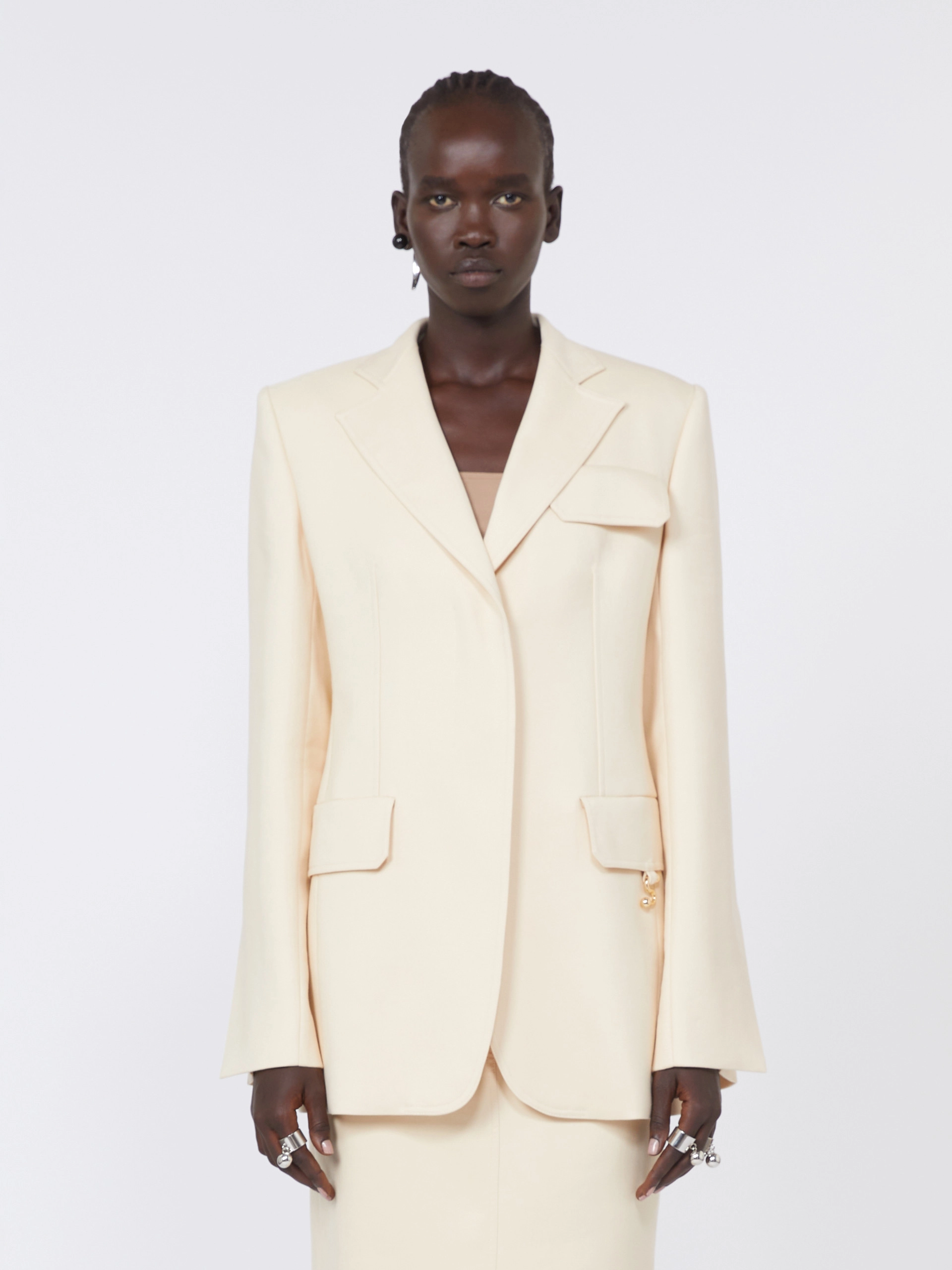 Gabardine blazer - VANILLA - Sportmax - 2