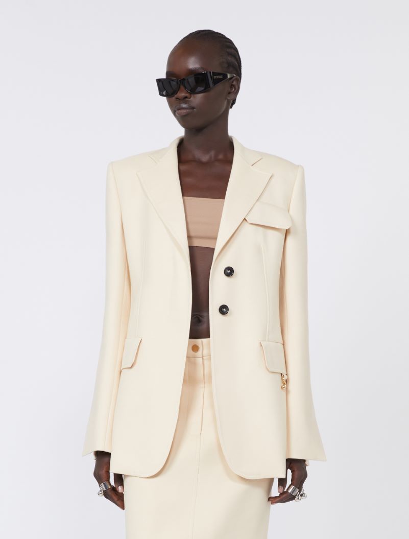 Gabardine blazer - VANILLA - Sportmax - 4