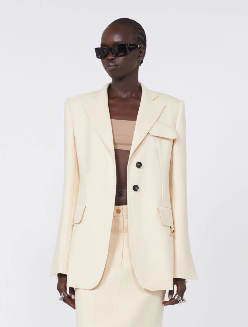 Gabardine blazer - VANILLA - Sportmax - 4