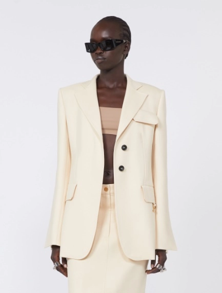 Gabardine blazer - VANILLA - Sportmax