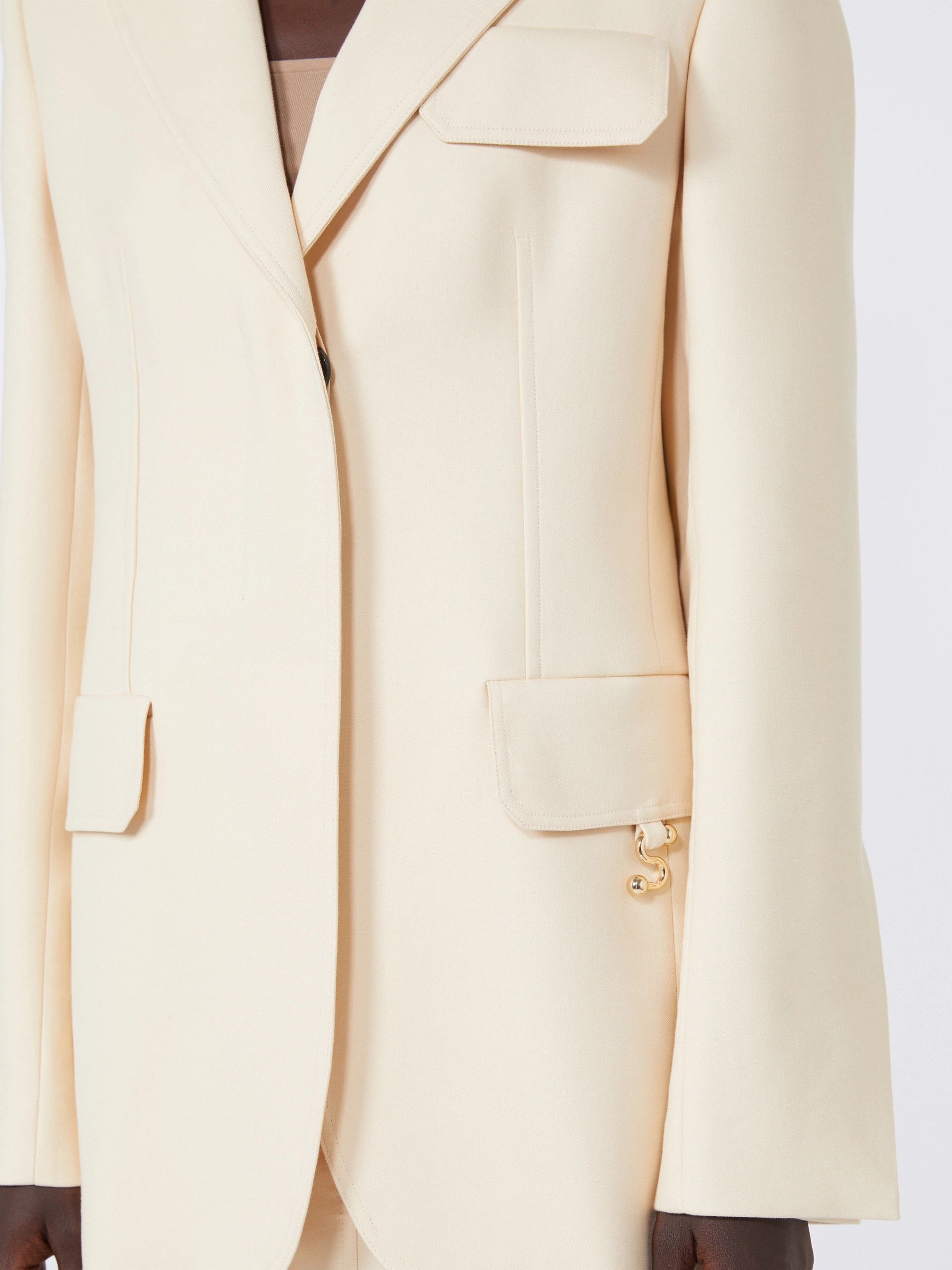 Gabardine blazer - VANILLA - Sportmax - 5