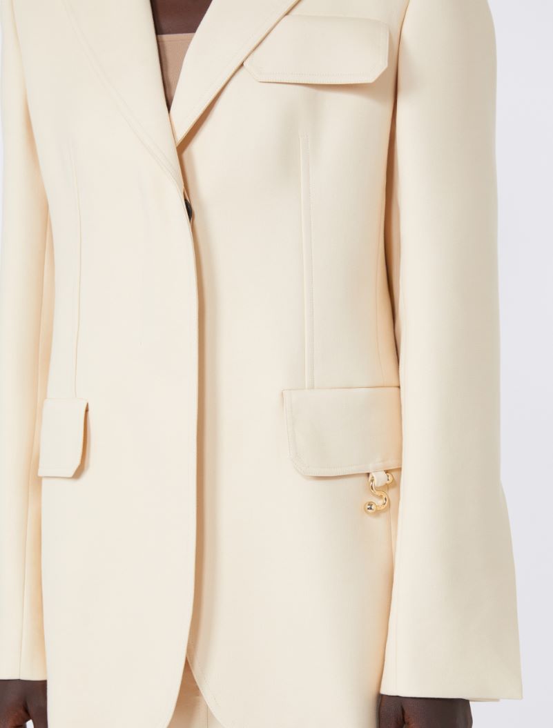 Gabardine blazer - VANILLA - Sportmax - 5
