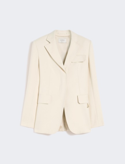 Gabardine blazer - VANILLA - Sportmax - 7