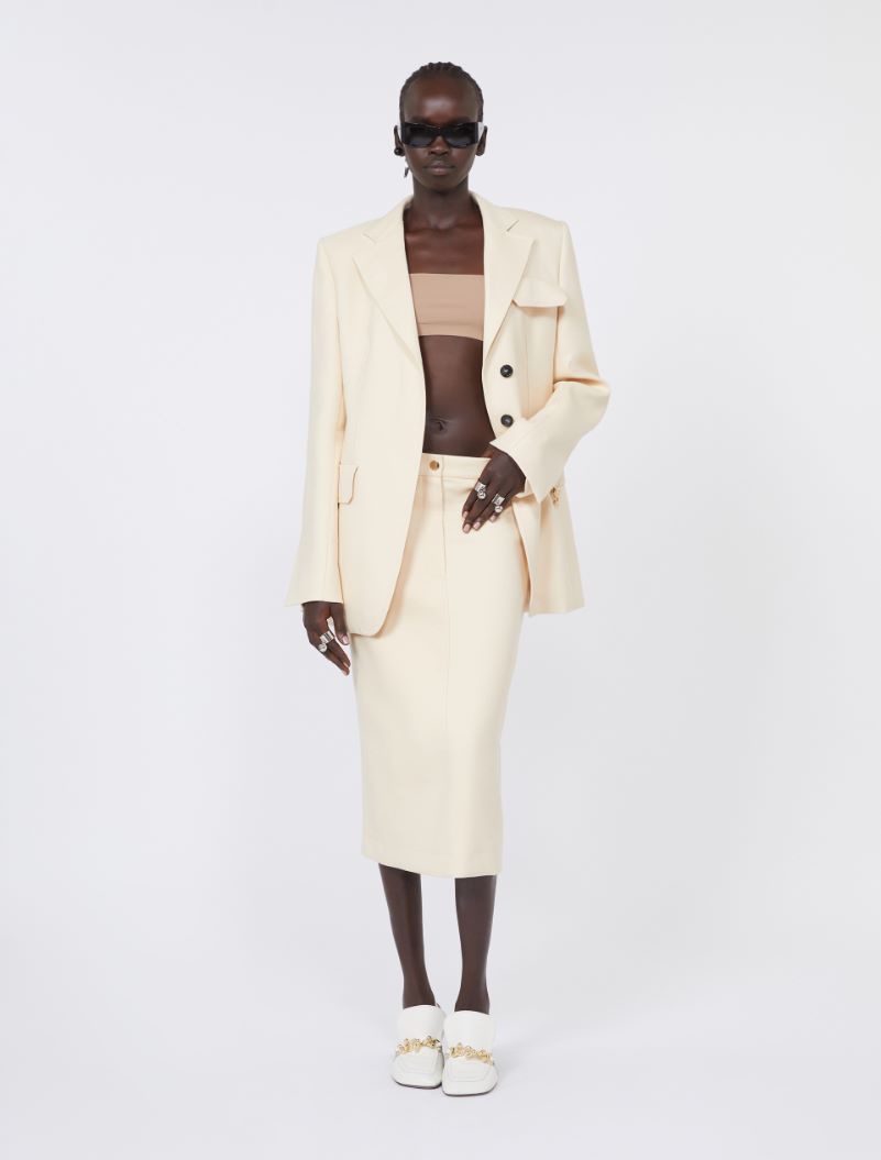 Gabardine blazer - VANILLA - Sportmax