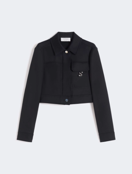 Veste en gabardine lavée - NOIR - Sportmax