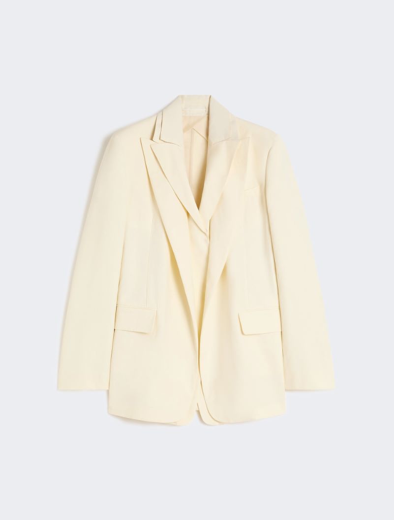 Viscose-blend double-collar blazer - LIGHT YELLOW - Sportmax - 7