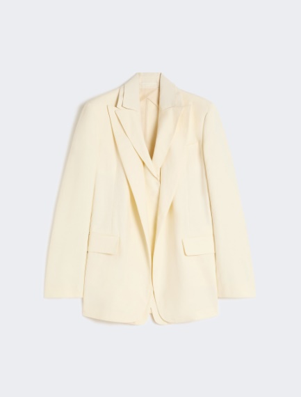 Viscose-blend double-collar blazer - LIGHT YELLOW - Sportmax - 7