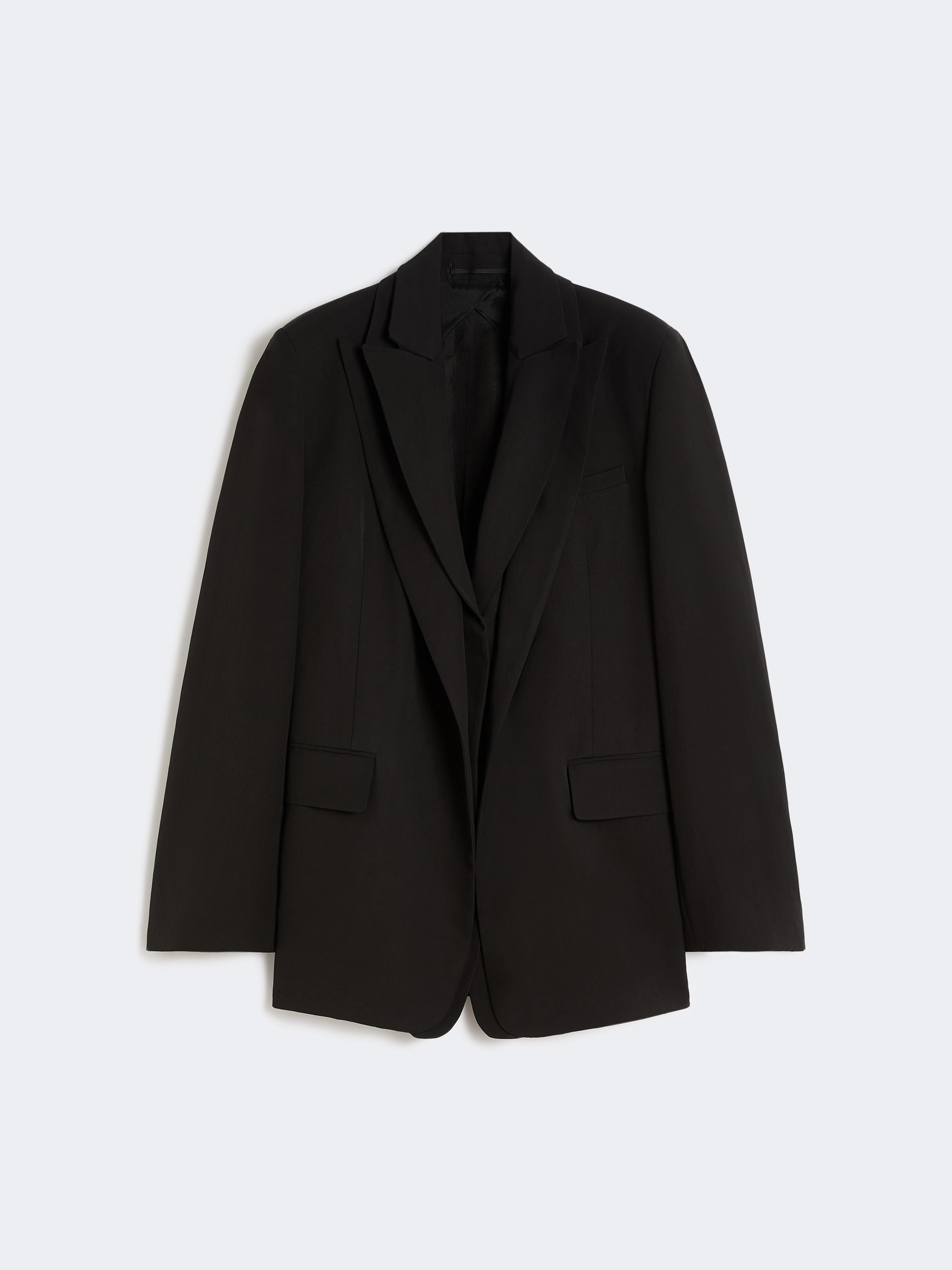Viscose-blend double-collar blazer - BLACK - Sportmax - 6