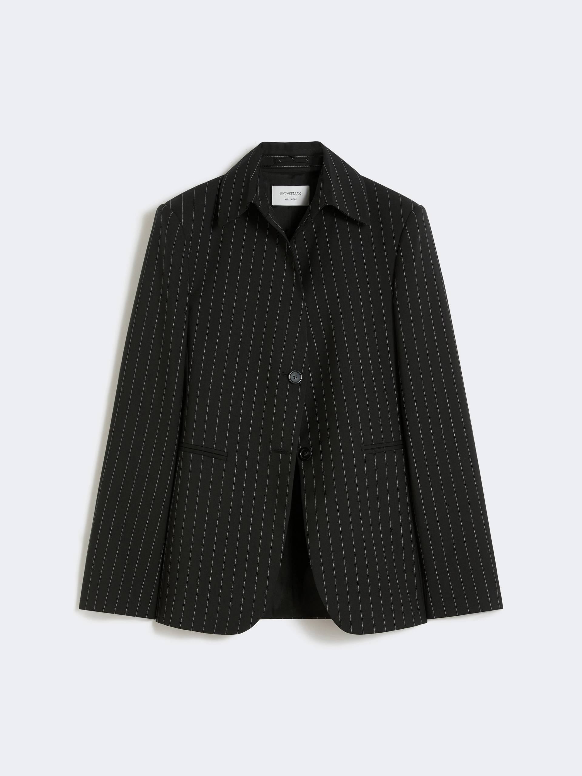 Slim-fit stretch gabardine blazer - BLACK - Sportmax - 5