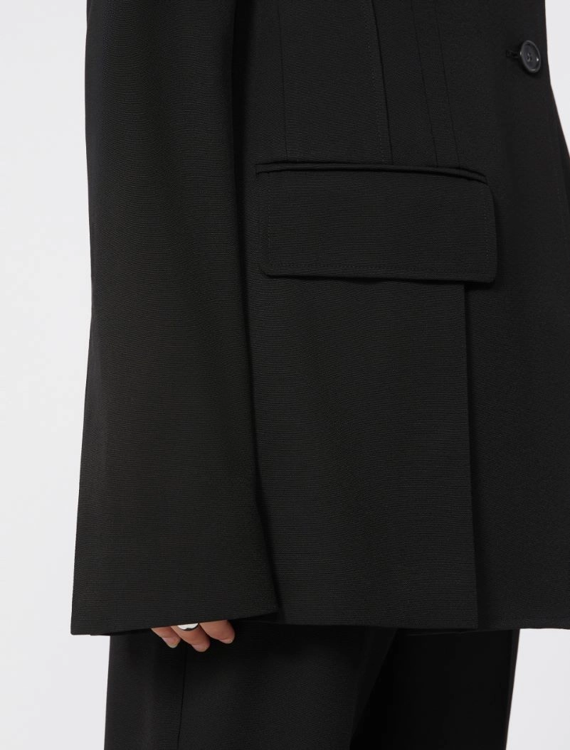 Slim-fit double-dart blazer - BLACK - Sportmax - 5