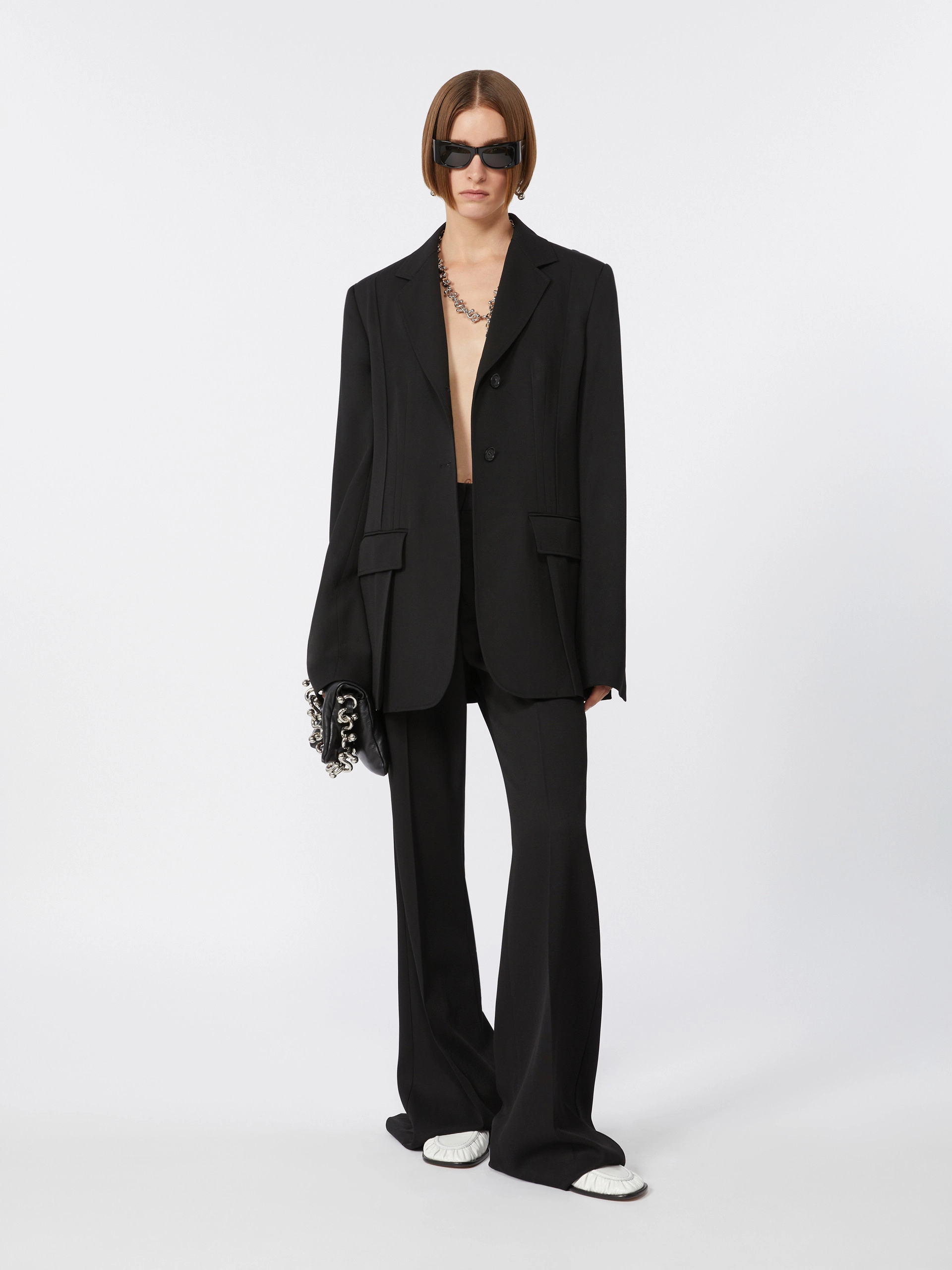 Slim-fit double-dart blazer - BLACK - Sportmax