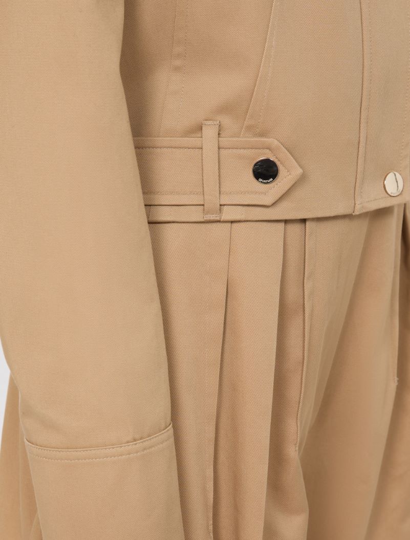 Boxy cotton jacket - BISCUIT - Sportmax - 6