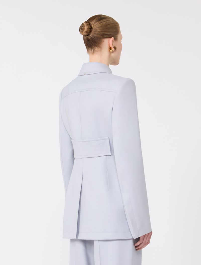 Fitted gabardine shirt jacket - MEDIUM GREY - Sportmax - 3