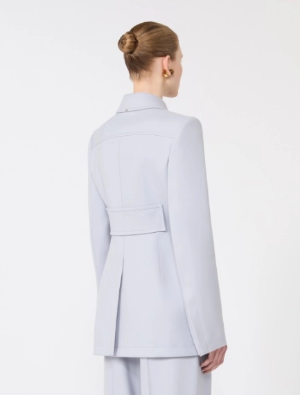 Fitted gabardine shirt jacket - MEDIUM GREY - Sportmax - 3