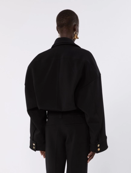 Jacke aus Viskose-Cady - SCHWARZ - Sportmax - 3