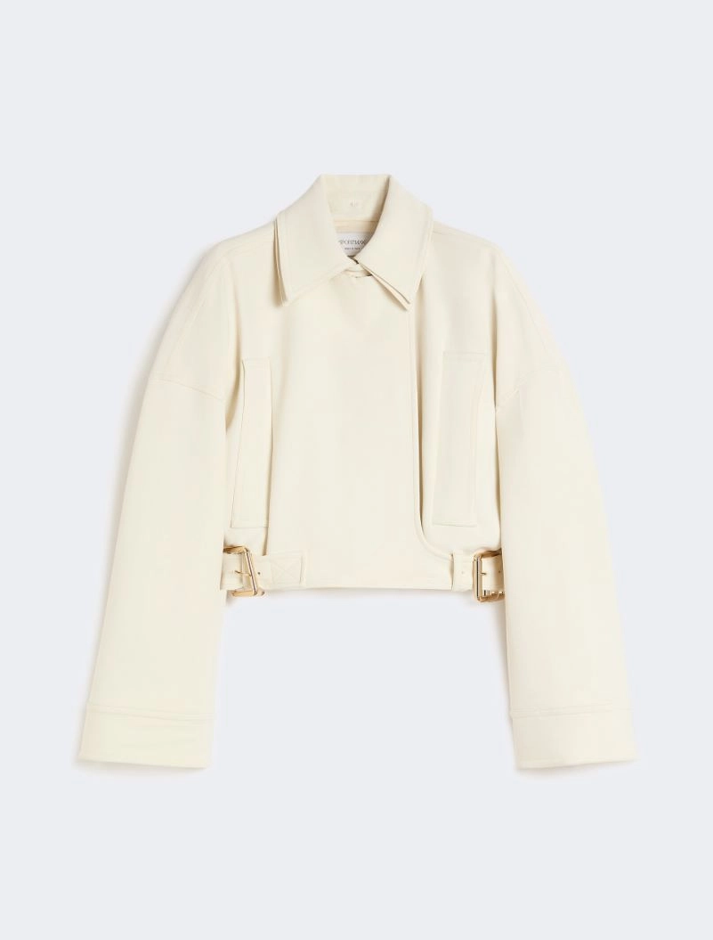 Viscose cady cropped jacket - IVORY - Sportmax - 7