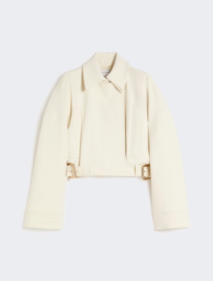 Viscose cady cropped jacket - IVORY - Sportmax