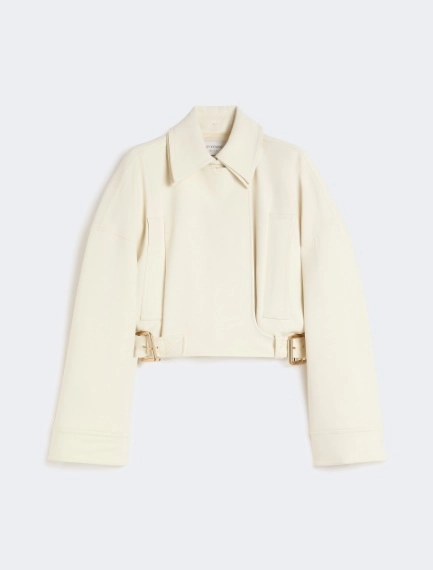 Viscose cady cropped jacket - IVORY - Sportmax